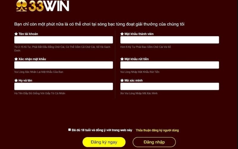 Các bước đăng nhập 33win mới nhất Các bước đăng nhập 33win mới nhất