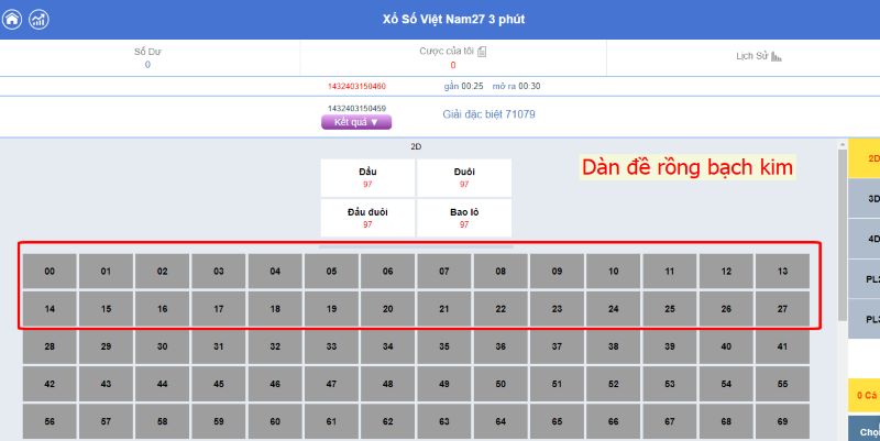 Dàn đề rồng bạch kim - Cách đặt cược bách phát bách trúng! 5 Khái niệm về dàn đề rồng bạch kim