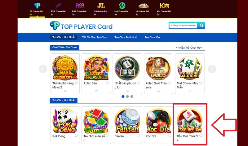 Bạn chọn nhà cung cấp TP và đặt cược bầu cua tôm cá Bạn chọn nhà cung cấp TP và đặt cược bầu cua tôm cá