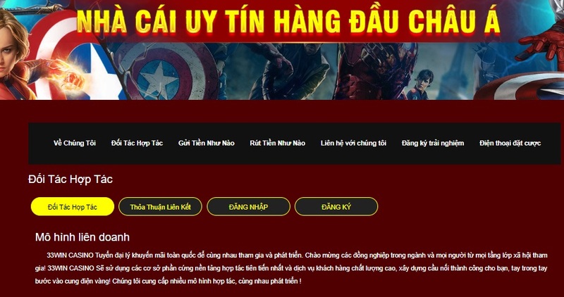 Hợp tác trở thành đại lý 33win với hoa hồng cực khủng Hợp tác trở thành đại lý 33win với hoa hồng cực khủng