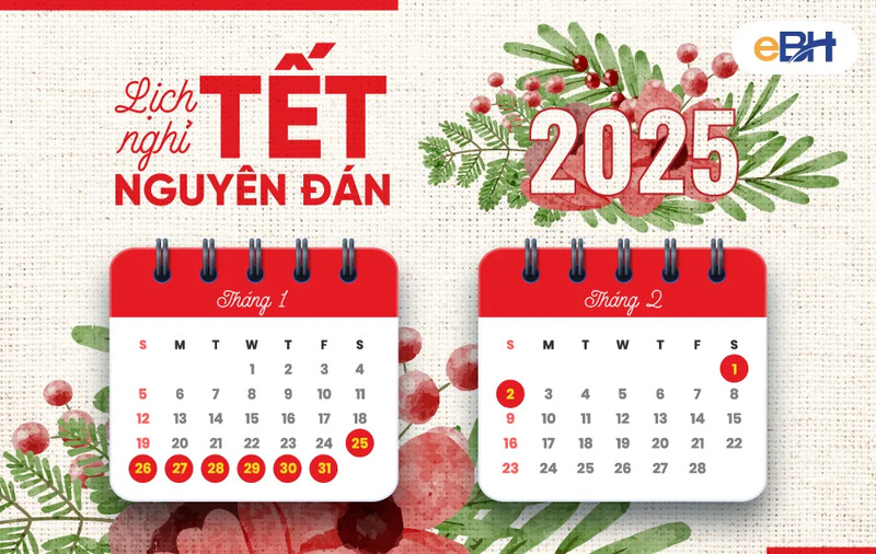 Lịch nghỉ Tết Nguyên đán Giáp Thìn được nghỉ 07 ngày Lịch nghỉ Tết Nguyên đán Giáp Thìn được nghỉ 07 ngày
